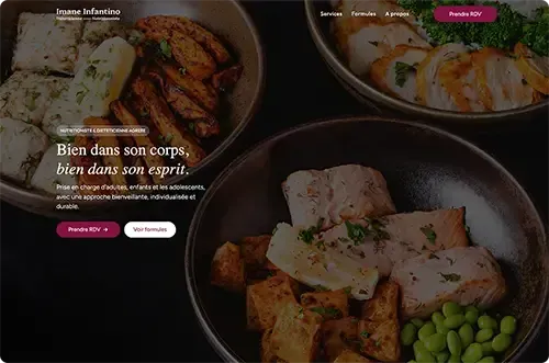 Site de nutrition et restauration Iname Infantino
